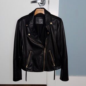 All Saints Black Leather Jacket